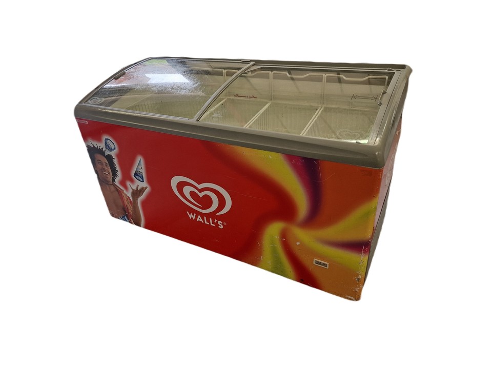 AHT Commercial Display Freezer, Glass Sliding Lid Ice Cream Chest