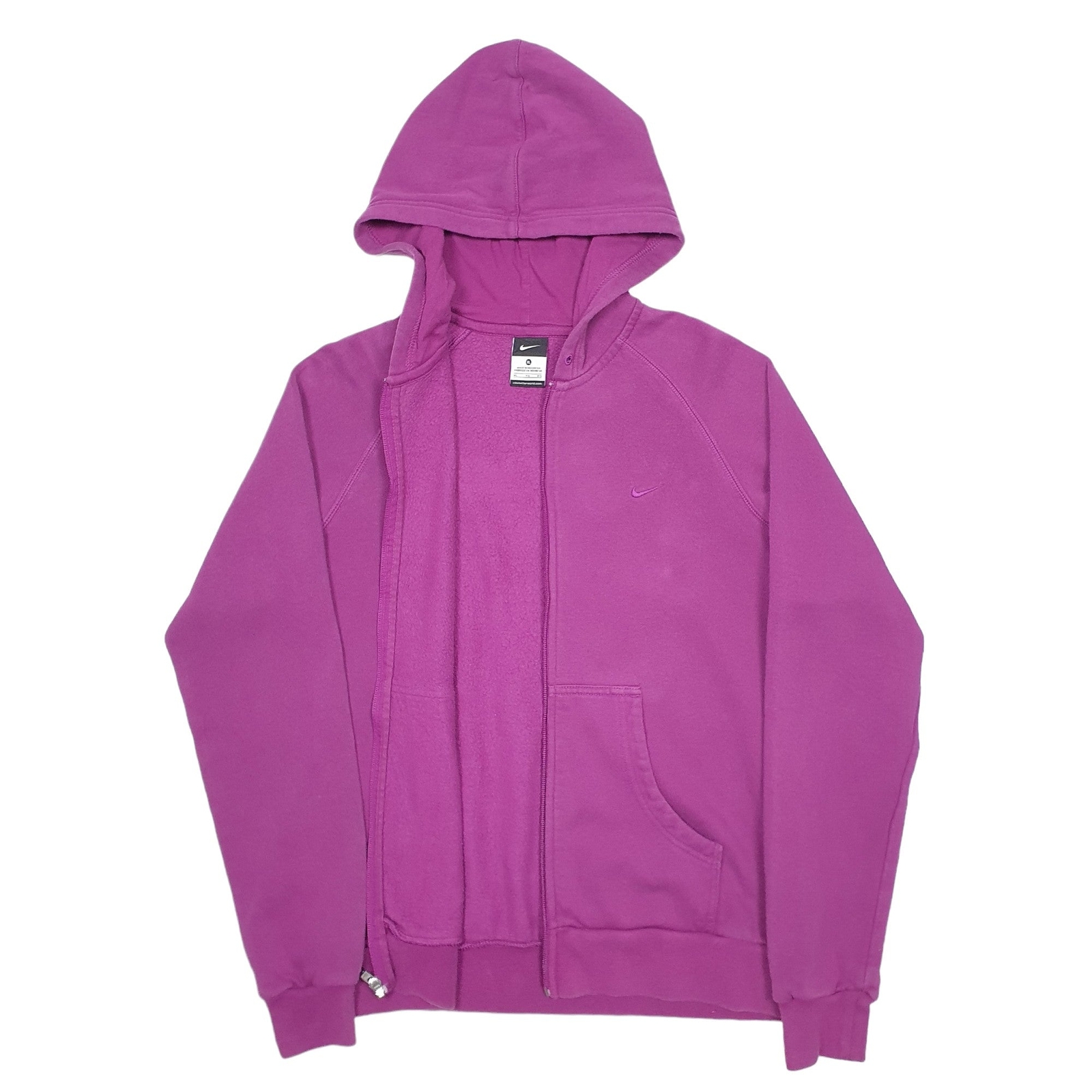 NIKE Full Zip Cotton Jumper Sweatshirt Womens L image 2