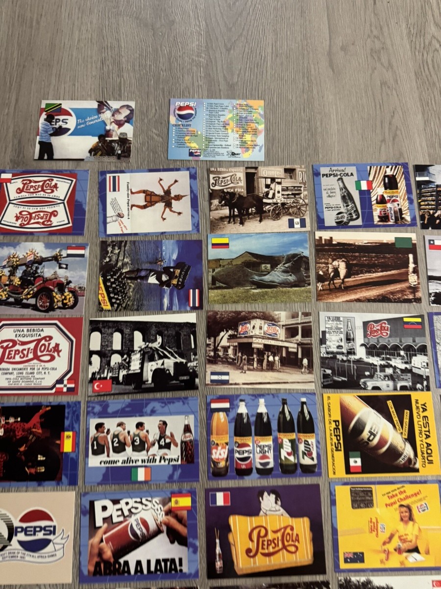 PEPSI-COLA Dart Trading Cards 2000 Complete Set Worldwide
