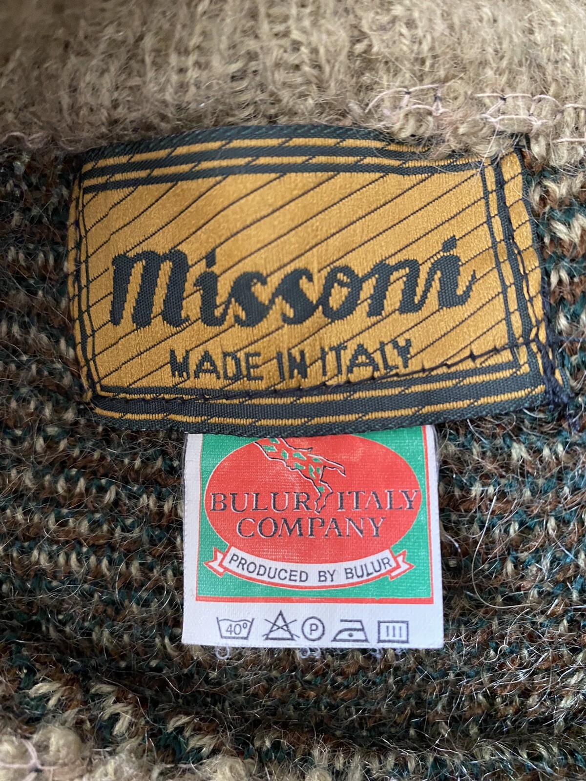 MISSONI ❤️RARE VTG  Italy Alpaca Mohair Wool Dress Pullover Sweater Jumper L🔥 image 8