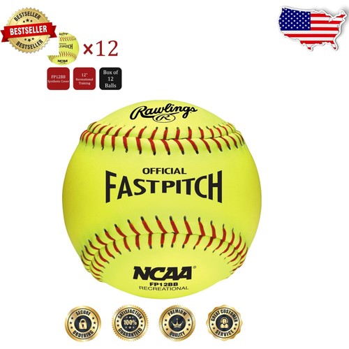 Fastpitch Softballs 10in 4Pack Training Recreational Use Raised Seam Youth