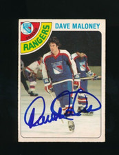 1978 O-Pee-Chee #221 Dave Maloney EX signed auto autograph bold blue sharpie