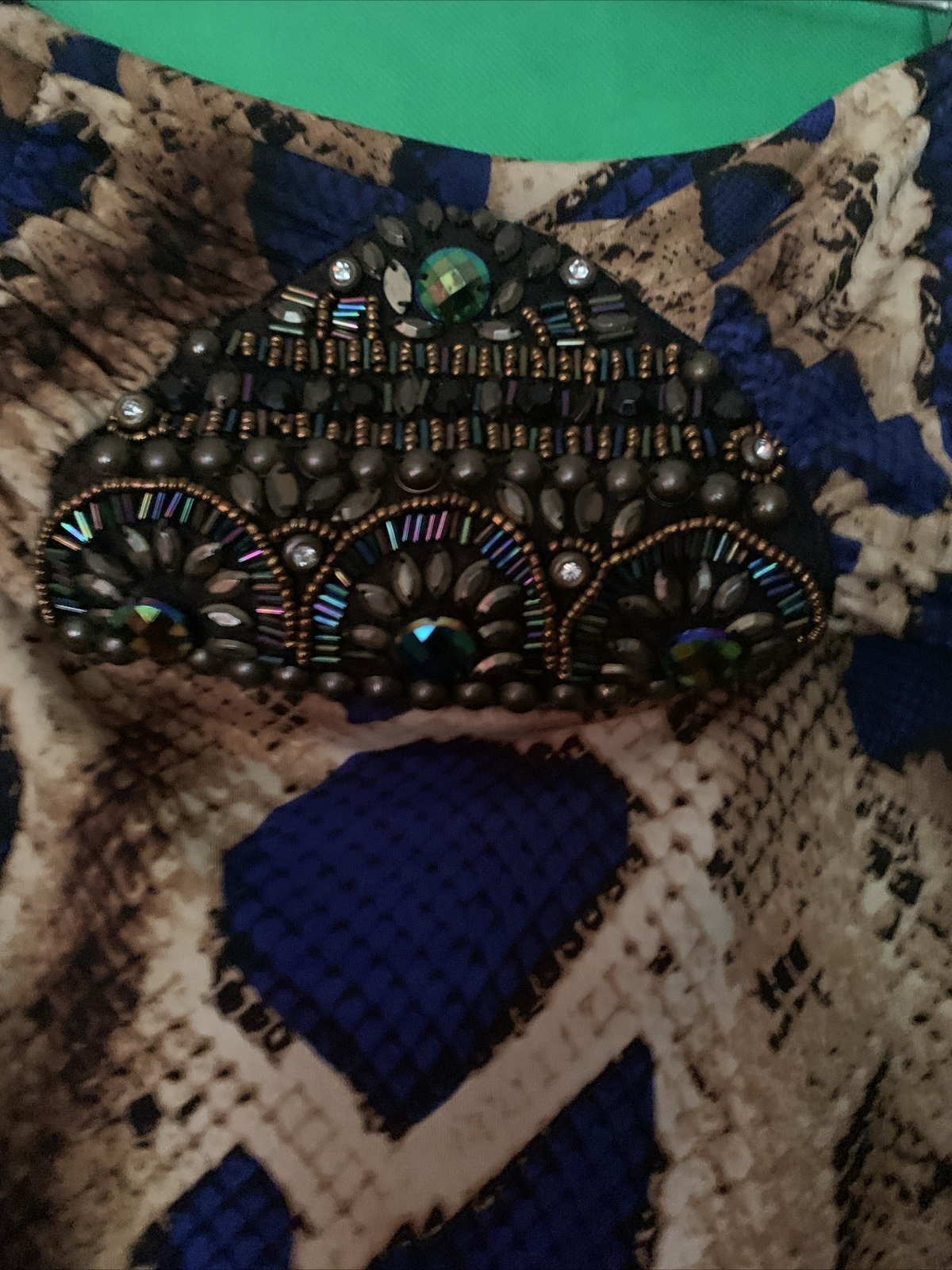 Venus Brown Multi Colored  Sequin Insert Front Wa… - image 3