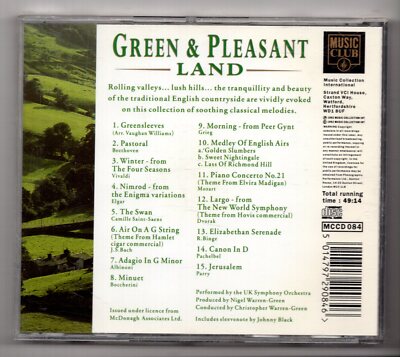 KS668) UK Symphony Orchestra, Green & Pleasant Land - 1992 CD