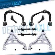 2WD Front Upper Lower Control Arms Tie Rods Sway Bars for 2005-08 F-150 Mark LT