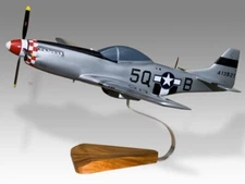 North American Mustang P51 Desk Wood Airplane New Model Small Scale 1/32