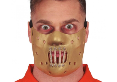 Hannibal Half Face Mask Halloween Lambs Muzzle Costume Accessory
