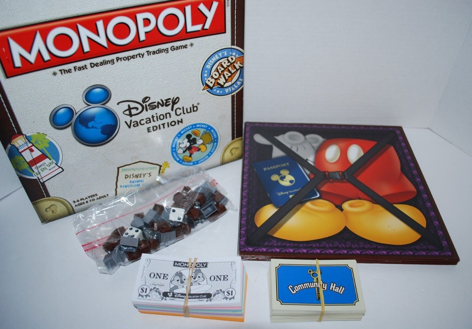 Monopoly Disney Vacation Club Edition Board Game USAopoly Hasbro Pre-owned  | eBay