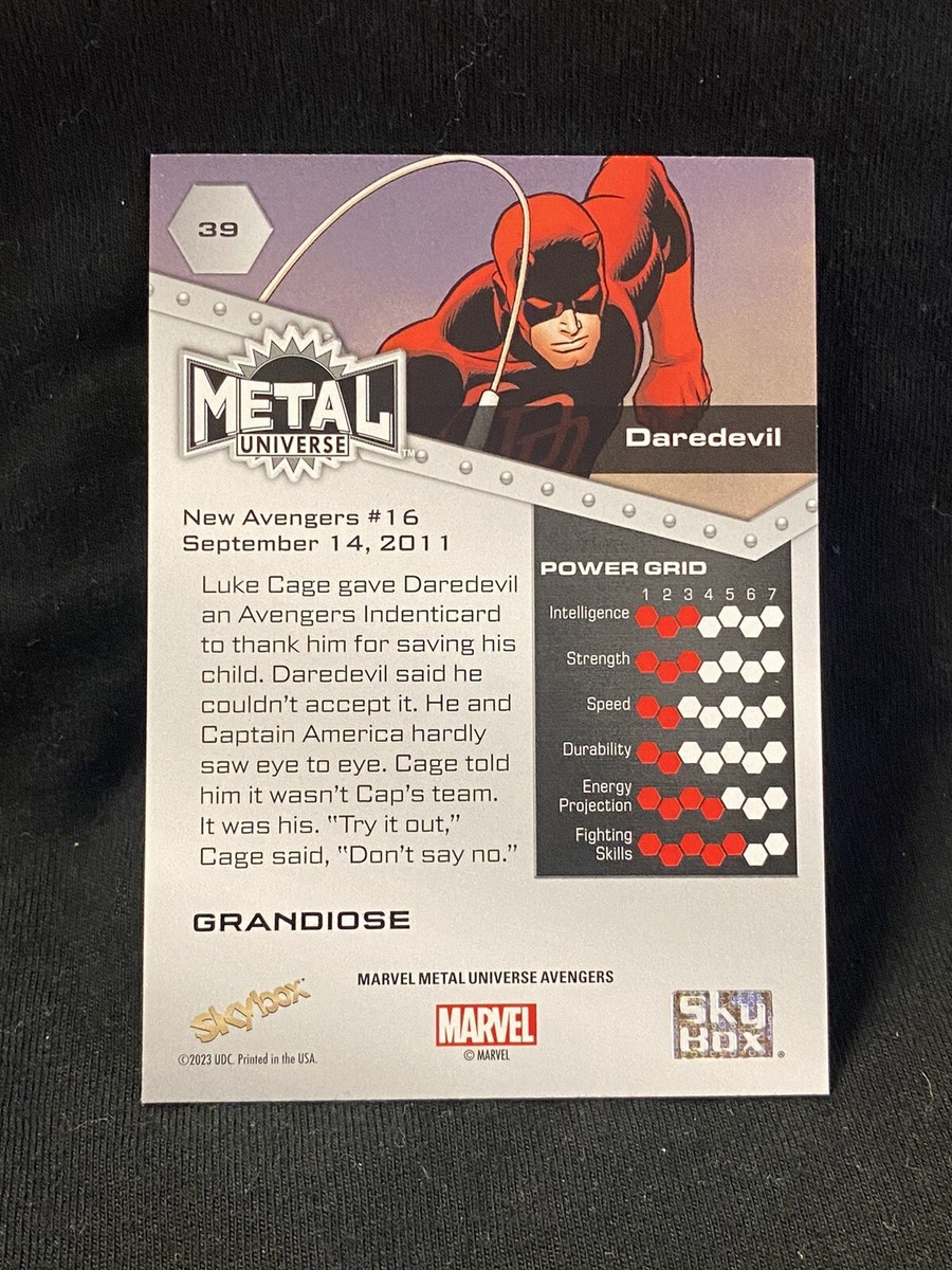 2024 Upper Deck Sky Box Marvel Metal Universe Avengers Grandiose