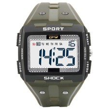 NEW Army Green Easy Men Digital Watch Water Resistance 5ATM reloj Free Shipping