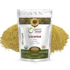 Organic Way Licorice Root Powder - Organic, Kosher & USDA Certified