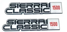 Fit for Sierra Classic 1500 2pc Fender Nameplate 1984 85 86 87 88 89 Emblem