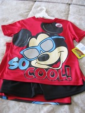 Childrens Clothing DISNEY Jr MICKEY MOUSE 3 Piece Shorts Set NEW w/Tags Size 6