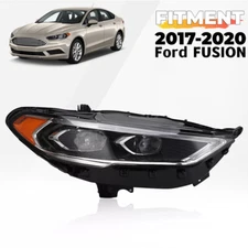 Full LED Headlight For 2017-2020 Ford Fusion Projector with Bulb Passenger Side