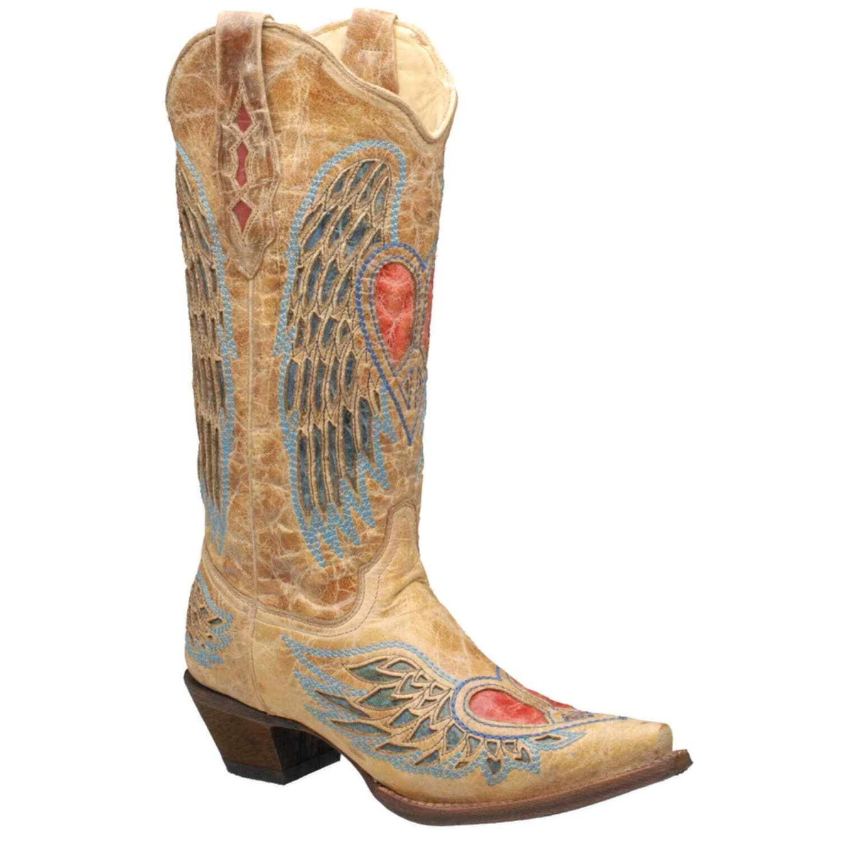 Cowgirl boots with angel wings sale