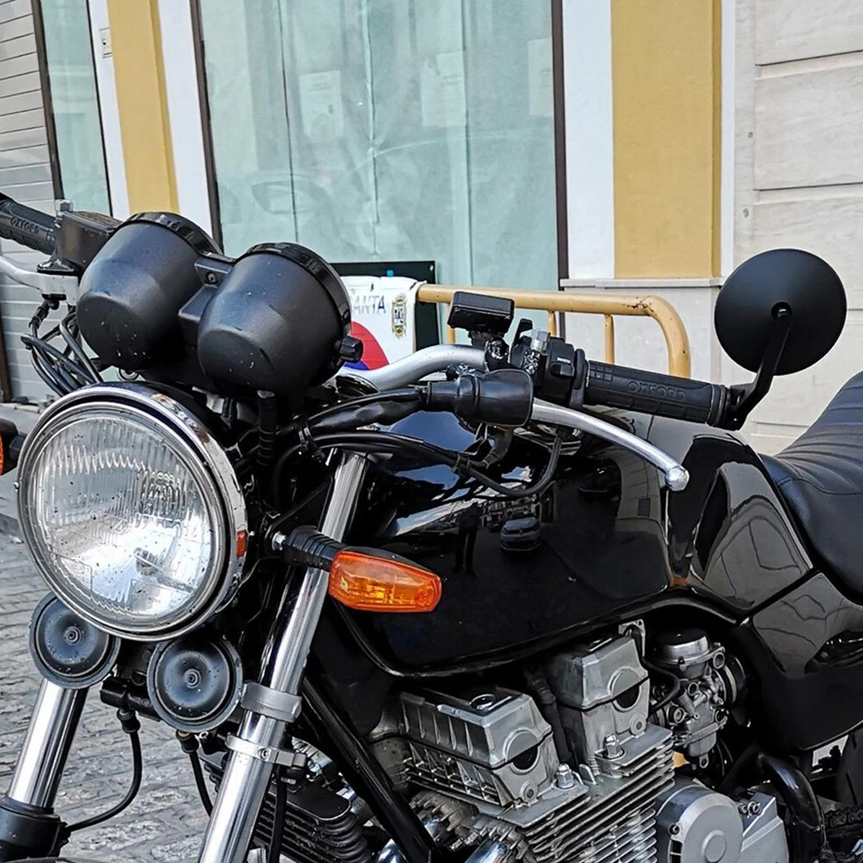 Espejos retrovisores redondos para manillar de motocicleta VESPA GTS GTV 300 7/8" Foto 4 de 4