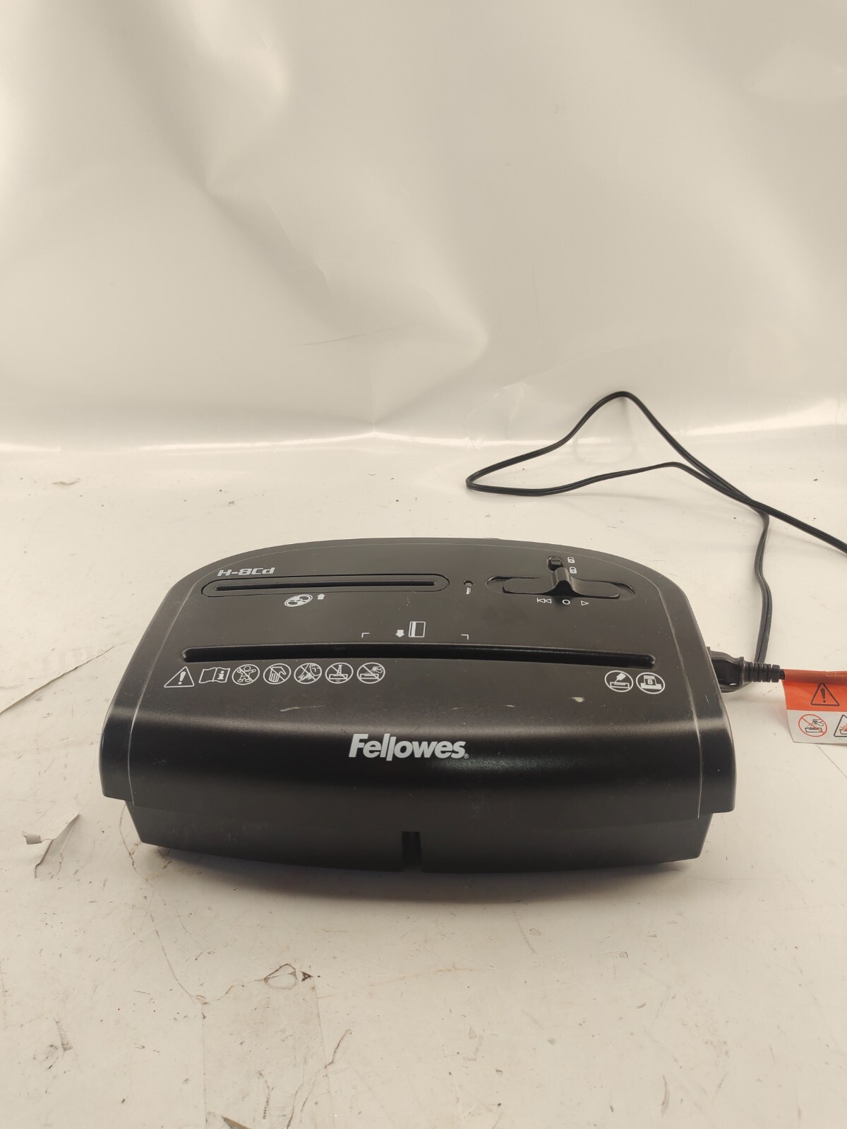 Fellowes Powershred H-8Cd Paper Shredder - Black-image