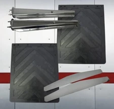 Mud Flap Hanger Kit Semi Truck Flaps & Plates Straight 30" 2.5" Mount Spacing 