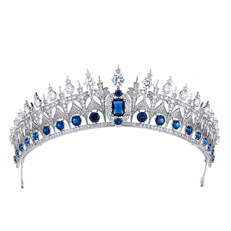 Luxury All CZ Cubic Zirconia Queen Wedding Princess Prom  display picture 2