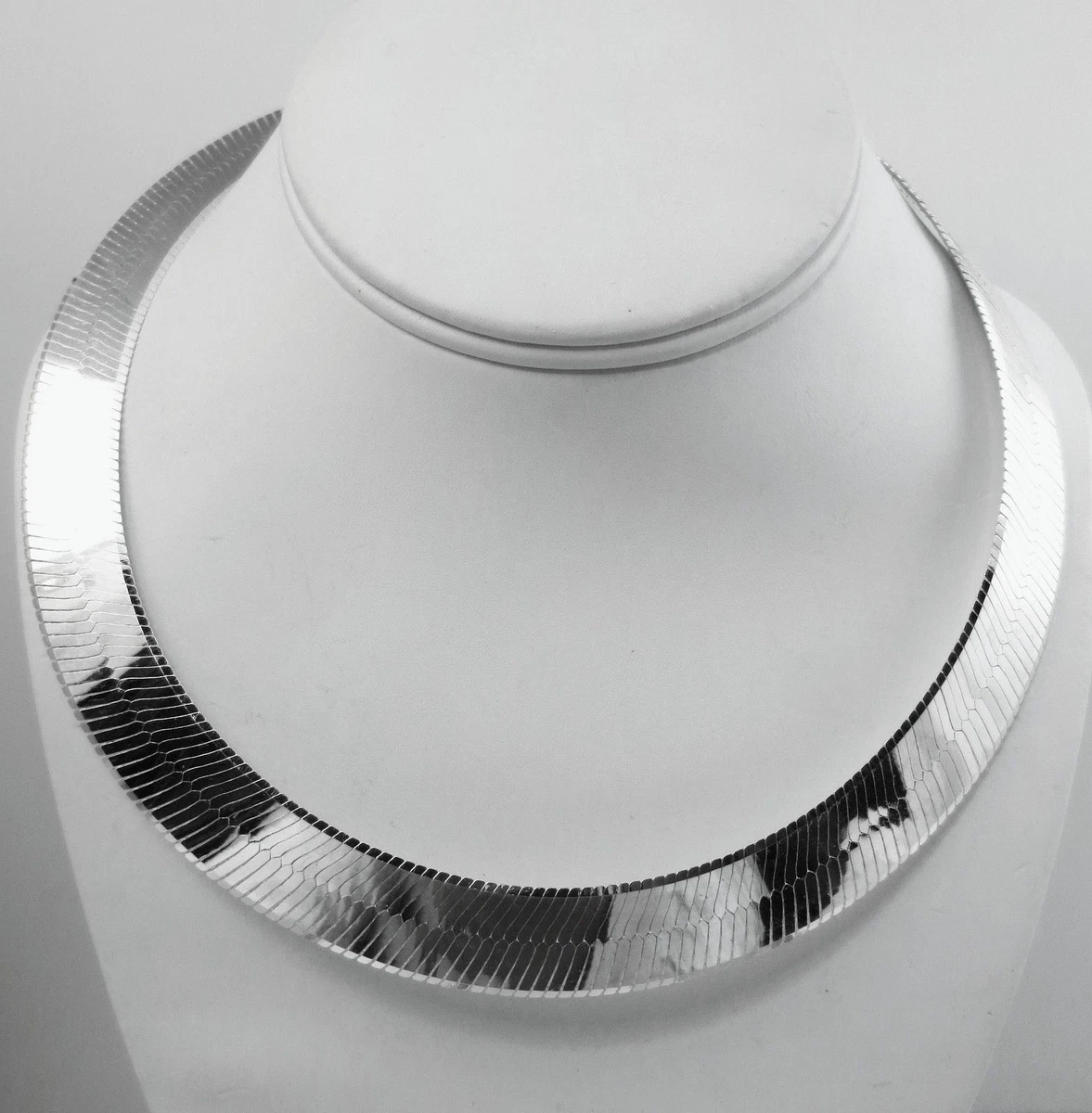 16.5mm Herringbone Sterling Silver Necklace 925 Italian Chain NEW 20 22 24 30 in