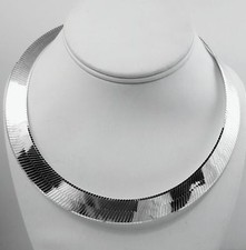 16.5mm Herringbone Sterling Silver Necklace 925 Italian Chain NEW 20,22,24,30 in