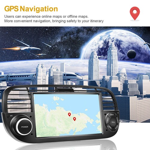 7" Android 13 Carplay Car Radio Stereo GPS WIFI Navi IPS For Fiat 500 2007-2015 - Picture 7 of 12