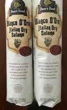 Boar's Head Bianco D'Oro Italian Dry Salame  7 Oz X 2