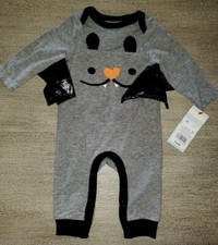 BABY BOY NEW HALLOWEEN 1 PC ROMPER PANTS BAT NWT size NEWBORN WINGS COSTUME CUTE