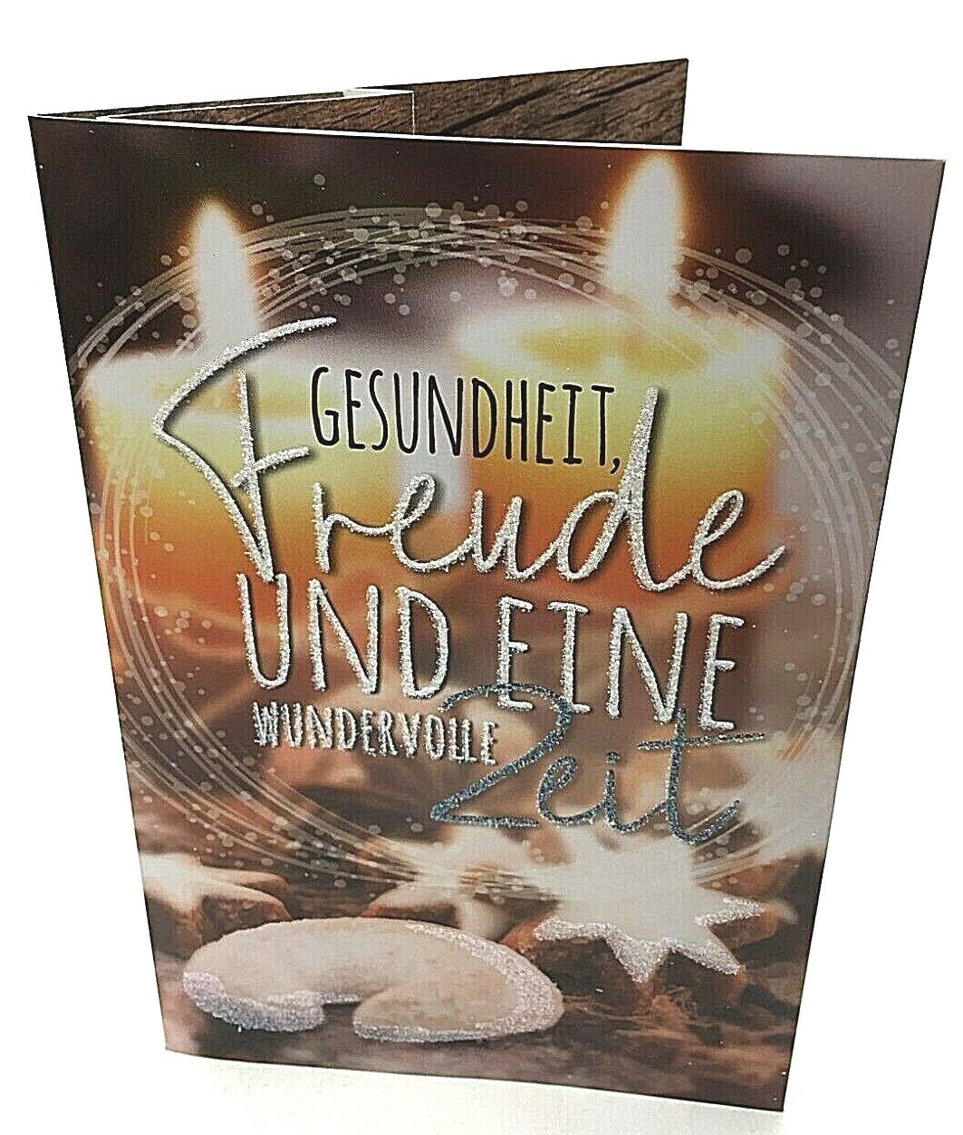 Karte zu Weihnachten Gesundheit und Freude Weihnachtskarte pop up Karten Santa