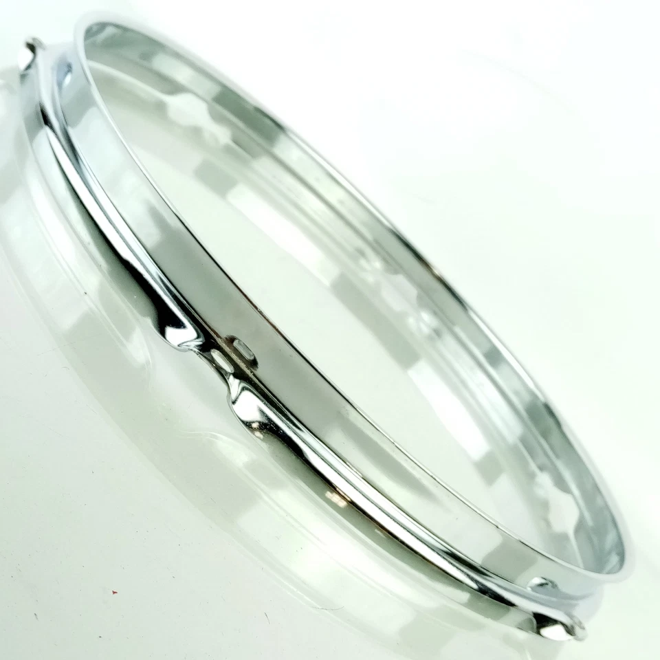 Llanta/aro de tambor Tom Ludwig 12" 6 tacos 1,6 mm vintage años 60-70 cromado Chicago EE. UU. Foto 4 de 4