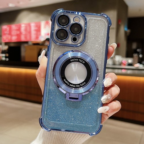Für iPhone 17 16 15 14 13 Pro Max Stoßfest Klar Hülle mit Magnet Ring Ständer - Bild 29 von 52
