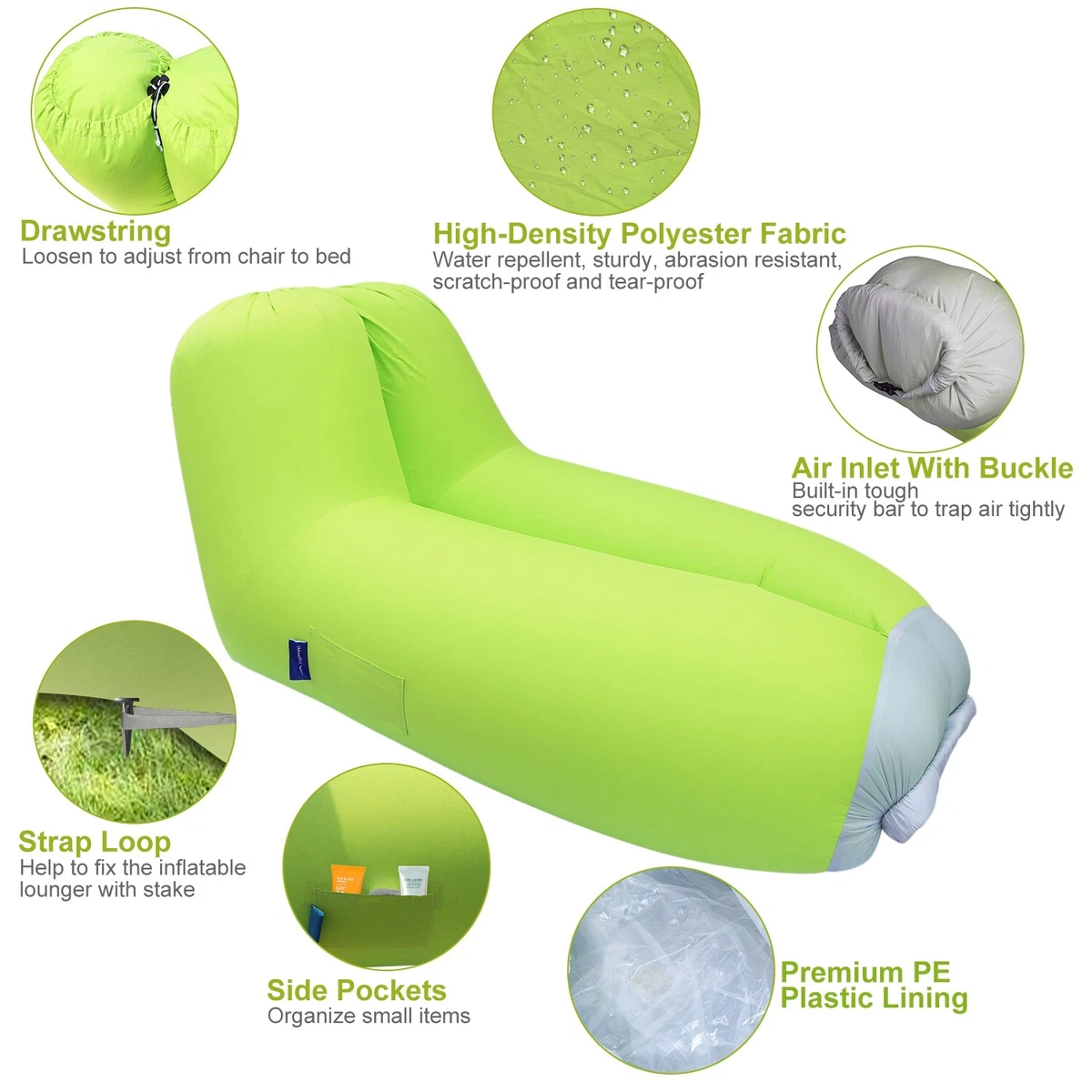 Inflatable Camping Sofa Aldi Baci Living Room