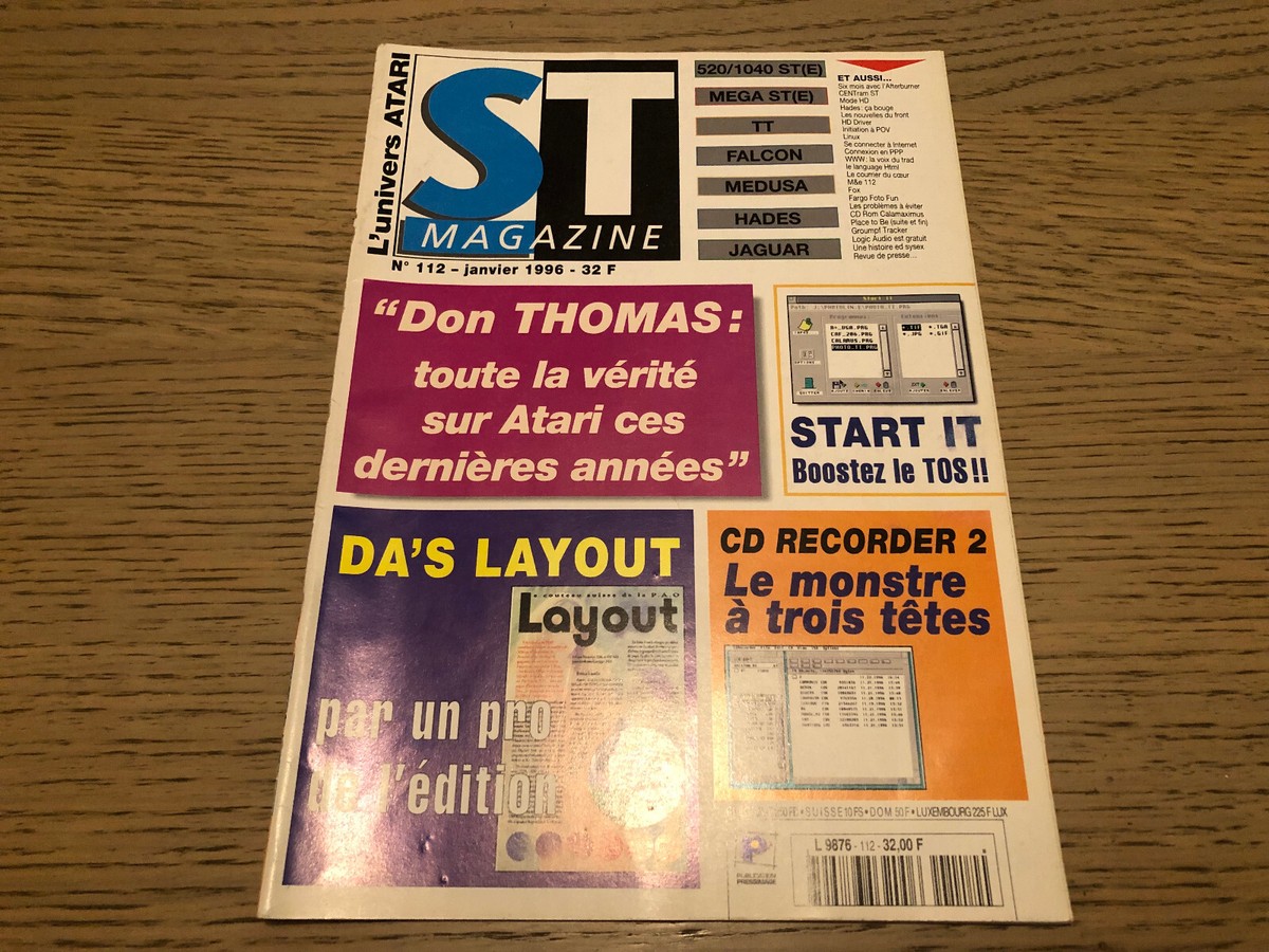 ST Magazine 108 – Atari ST, Lynx, Jaguar – Numéro Rétro