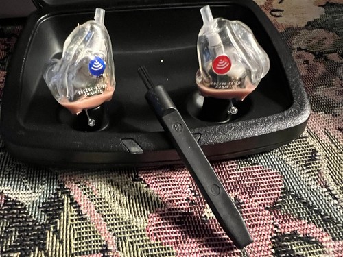 Brand New ~ Starkey Evolv AI 2400 Rechargeable ITC HEARING AIDS ~ Case & Charger - Picture 3 of 18