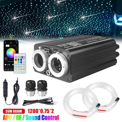 Twinkle Shooting Meteor 2m 1200x Fiber Optics Car/Home RGBW Headliner Star Light