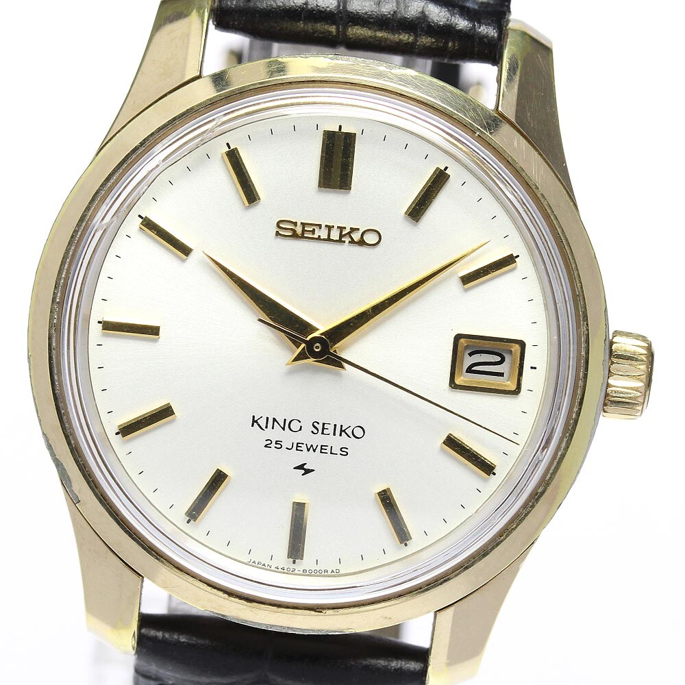 SEIKO King Seiko 4402-8000 cal.4402A date Hand Winding Men