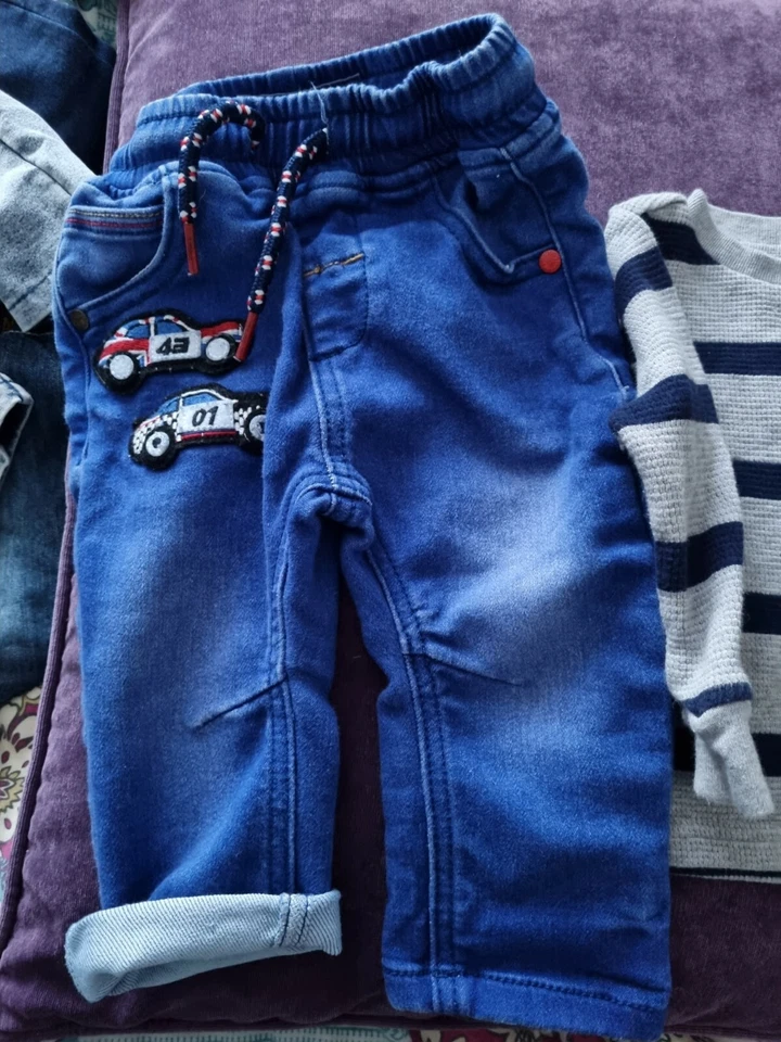   MAGLIONE POLO RALPH LAUREN RAGAZZO BAMBINO ETÀ 6 MESI E NEXT JEANS NUOVO - Immagine 4 di 4
