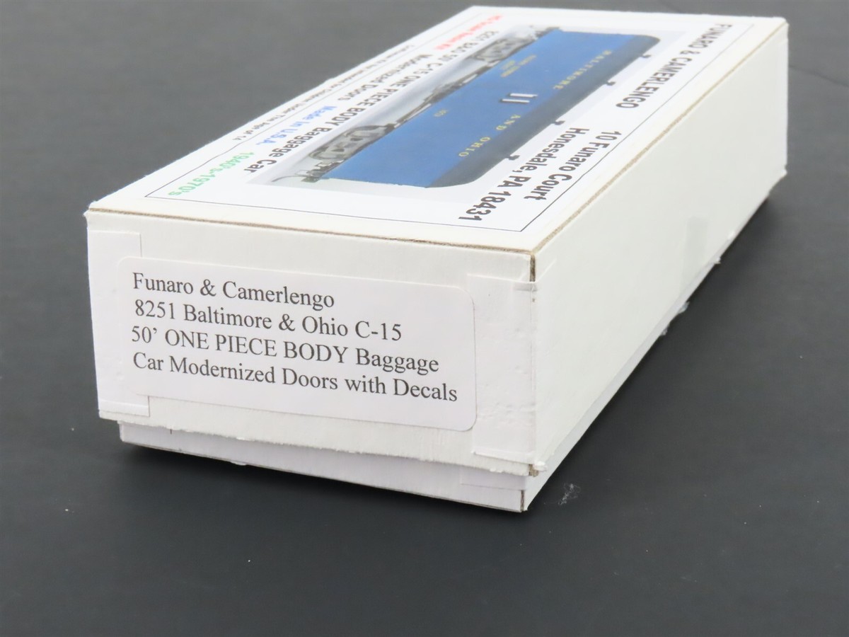 HO Scale Funaro & Camerlengo Resin Kit 8251 B&o 50' Baggage