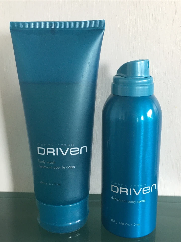 Jabón corporal Avon Derek Jeter DRIVEN 6,7 fl. Oz. & Body Spray 4 OZ Foto 3 de 3
