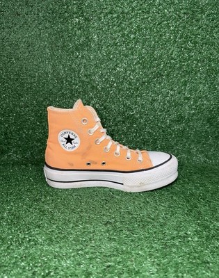 Converse Chuck Taylor All Star Women Size 5 Orange Platform Shoe Comfort Sneaker