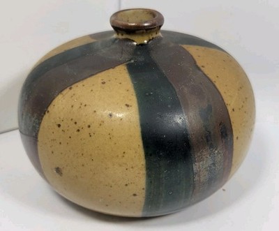 Vintage Atami Stoneware Westwood Impco 1973 Japan # 8763  Bulb Bud Vase