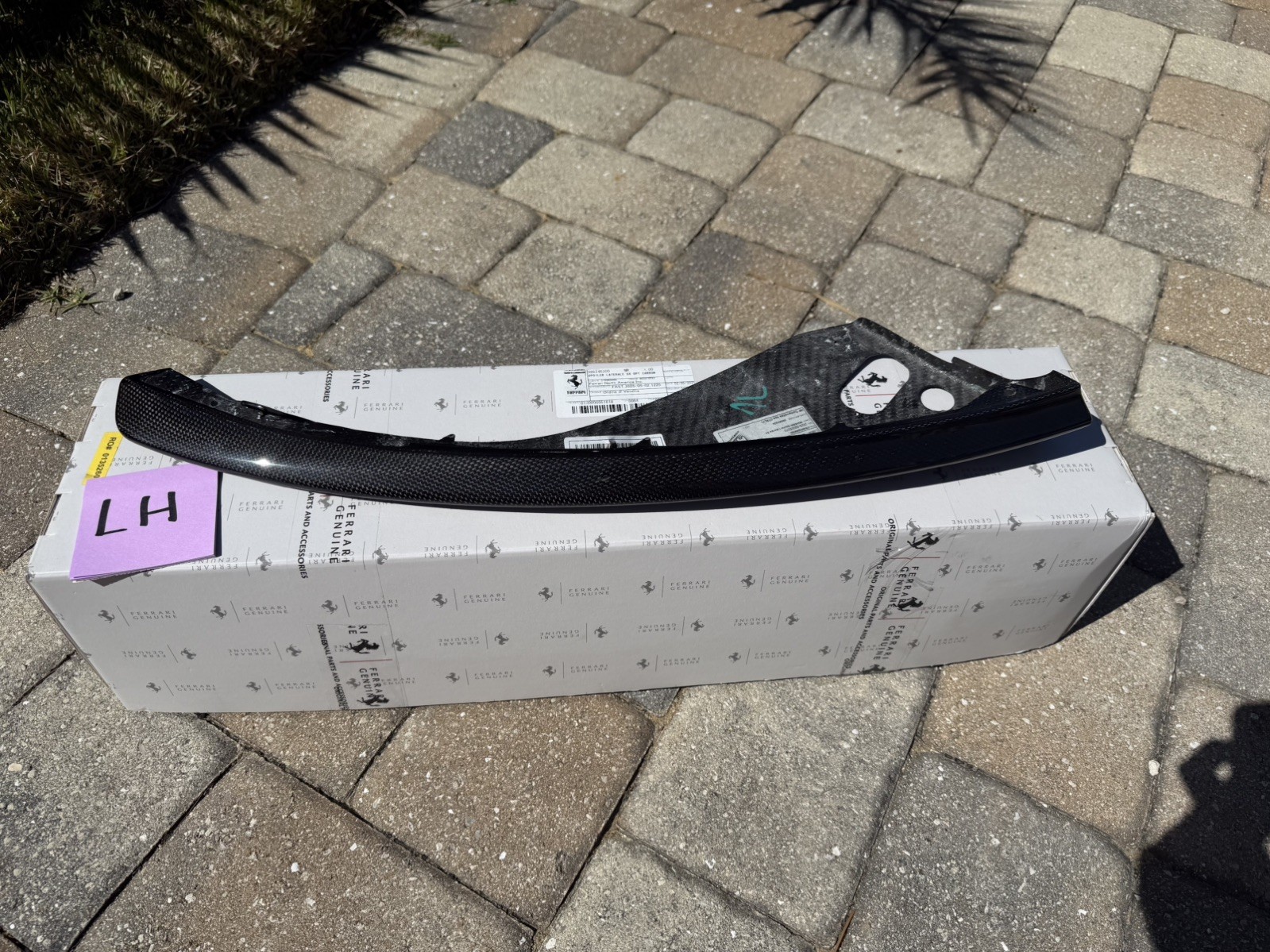 FERRARI 812 FRONT CARBON LATERAL SPOILER LEFT LH OEM 089246300