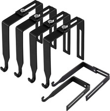 Adjustable Cubicle Hooks Whiteboard Partition Hangers Metal 4 Pack