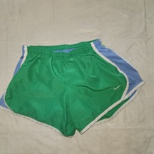 Nike Running Shorts Built In Underwear Green Girls Size Large Green  Blue