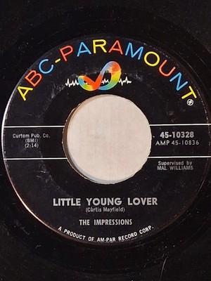 northern soul   THE IMPRESSIONS  Little Young Lover / Never Let Me Go  ABC 10328