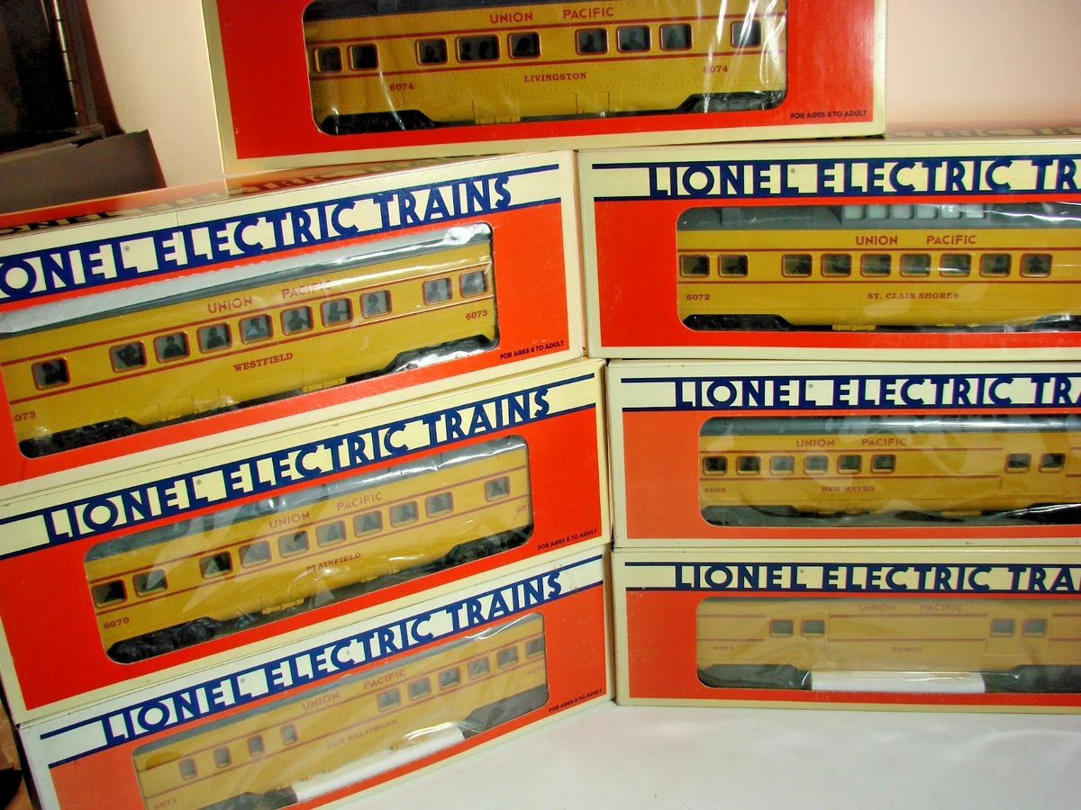 Lionel Union Pacific In O Scale Model Railroad Passenger Cars for