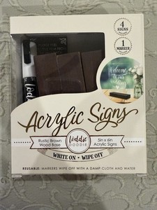 5x6 Acrylic Signs - 4 Boxes with 4 Signs with Stands In Each Box
