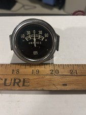 Stewart Warner Amp Gauge 60 0 60 Vintage Survivor Untested
