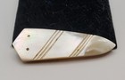 Vintage Carved Mother Of Pearl Dress Fur Clip Luminescent Art Deco — photo 10