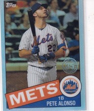 2020 Topps Chrome #85TC-18 Pete Alonso 1985 Topps Baseball